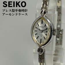 SEIKO 11 7430 Almond Case Hand Winding Vintage Watch 1970s Rare Collectible