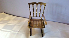 Vintage Brass Rocking Chair