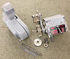 USED MYFORD LATHE QUICKCHANGE GEARBOX WITH FIXINGS AND GUARDS GREY COLOUR