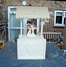 Wooden Wedding wishing well post box with beautiful love tree.