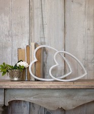 Sleeping hearts rustic white - rustic,