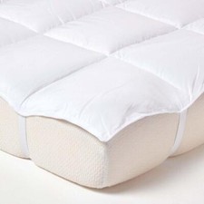 King Size Microfibre Mattress Topper Ultra Soft Hotel Quality Anti Dust Mite
