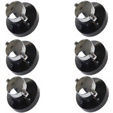 6 x Oven Gas Control Knobs Hob