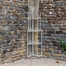 Shabby Chic Metal Corner Shelf