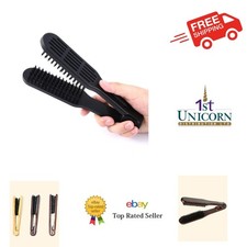 Double brush hair straightener - brush,
