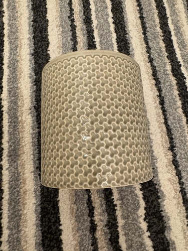 Grey printed flower pot - grey,