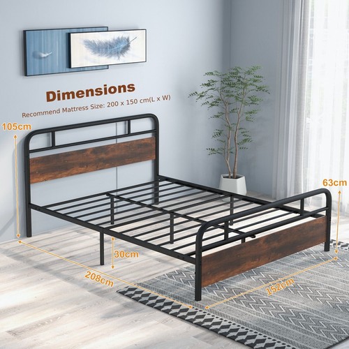 King size bed frame - size, w/