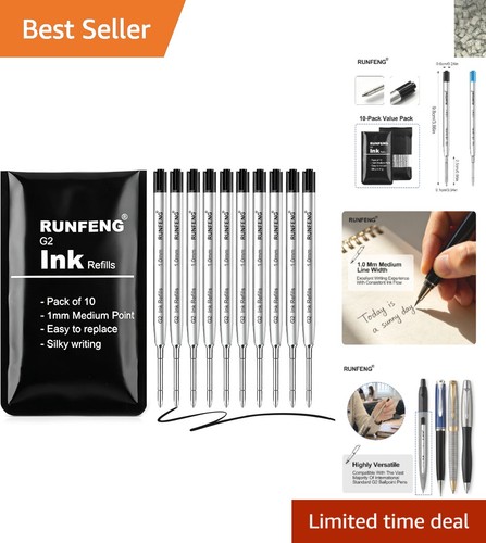 Pack black ballpoint pen - pack,