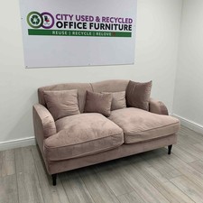 Seater sofa pink velvet - 2-seater,
