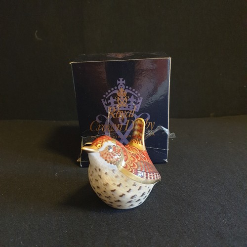 Royal crown derby paperweight - crown,