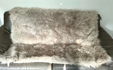 NEXT Grey Silver Long Faux Fur