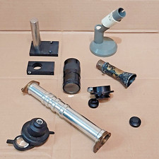 Job Lot of Optical, Microscope, Camera Parts - Lenses, Tubes, Adapters, Clamps