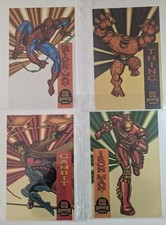 1994 Fleer Marvel Universe 4 of 6 Suspended Animation Jumbo Case Topper Cards