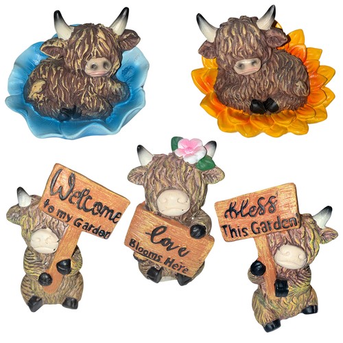 Highland cow garden - cow,