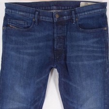 Mens Diesel D-LUSTER 0095K Stretch Slim Straight Blue Jeans W33 L32