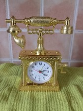 Clock, Novelty Telescope Mantle, Desk Clock Alarm Clock Fully Working.