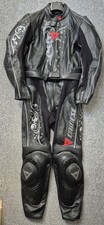 Dainese Yu Tattoo Lady Two Piece Motorcycle Leathers Race Suit EU 42 UK 10