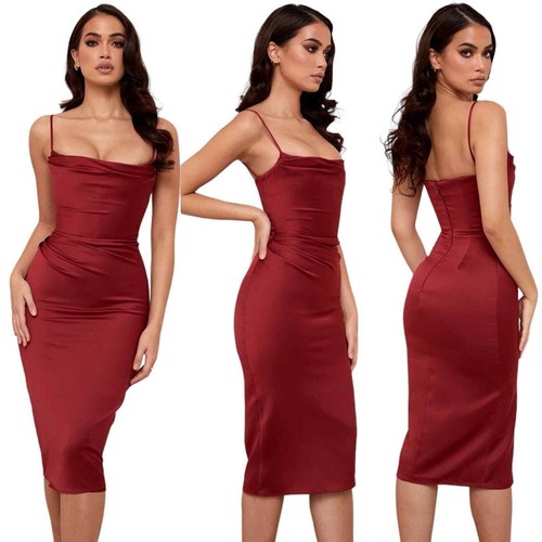 House anja red - cb, satin
