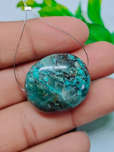 Tibetan turquoise oval beads - turquoise,