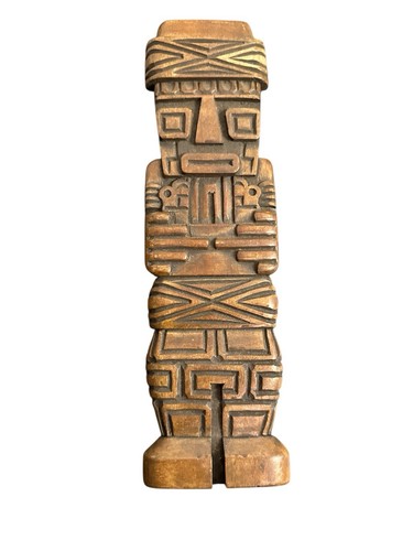 Vintage peruvian totem pole - peruvian,