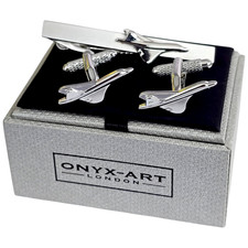 Concorde Cufflinks and Tie Bar