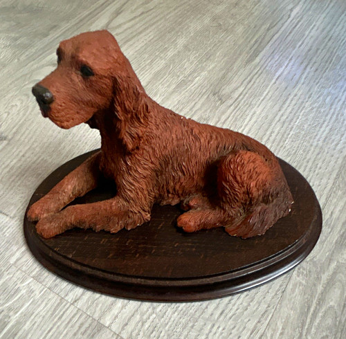 Red setter dog resin figurine - setter,