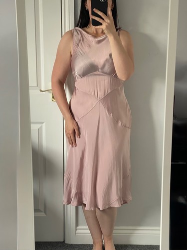 Ghost london pink satin slip - ghost,