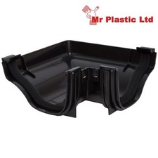 Polypipe 130mm Ogee Gutter 90 Degree Angle in White, Brown & Black ROG03/ROG13