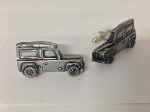 Defender cufflinks classic - 3d,