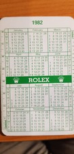 Rolex calendar green card