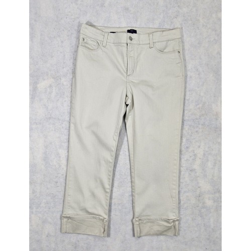 Nydj jeans capri cuffed tan - nydj,