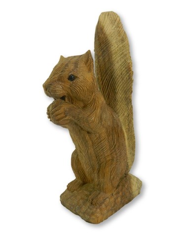 Wooden squirrel carving - carving, 30cm