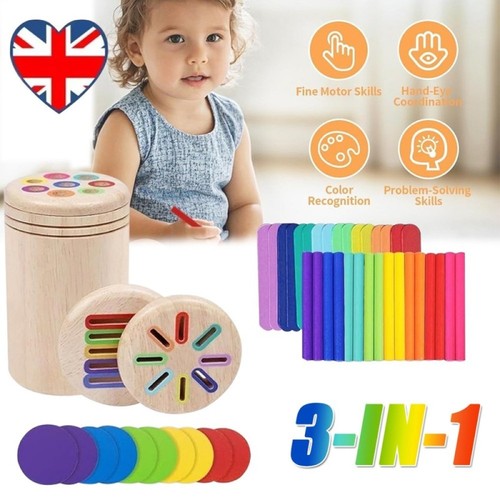 Wooden color sorting - wooden,
