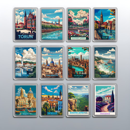 Acrylic travel city - acrylic,