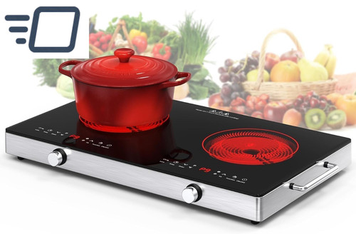 Ring electric hob with - ring,