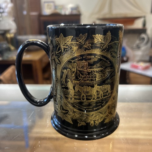 Wedgwood black mug 200th - wedgwood,