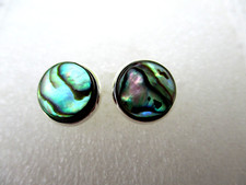 ABALONE SHELL STUD EARRINGS