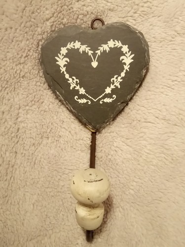 Slate heart wall - slate,