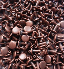 Double Cap Leather Rivets 9mm