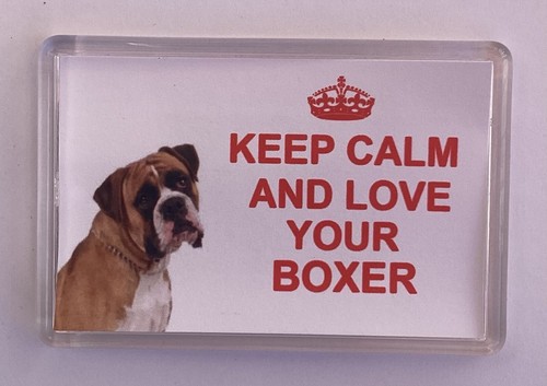 Boxer dog fridge magnet - dog,
