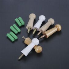 10Pc Screw-On Wood Hook Coat
