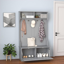 Hallway Coat Rack Shoe Bench