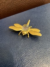Exquisite Gold Colour Dragonfly With Crystal