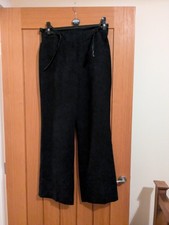 Principles Petite Ladies Plain Black Smart Trousers With Belt Size 10 UK