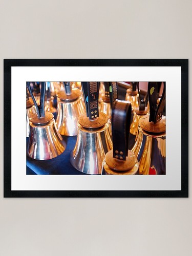 Color handbells framed - color,