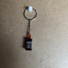 Novelty  jack daniels red bottle Keychain, Birthday Gift Or For Bags And Zips
