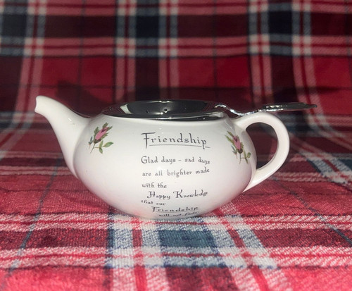 White ceramic cup - white, teapot