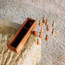 Handmade Wooden Mini Bowling