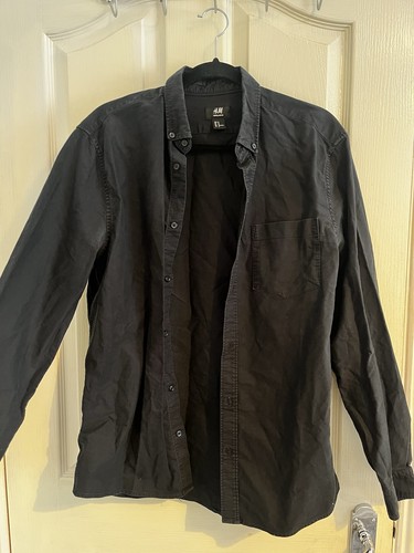 Men black denim - h&m,