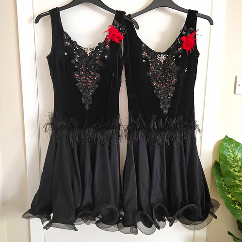 Pair black velvet - black,